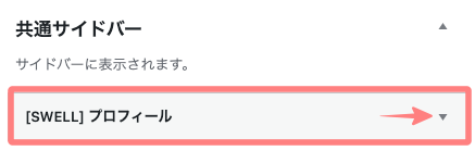 2506-3｜ウィジェット｜[SWELL] プロフィール｜詳細