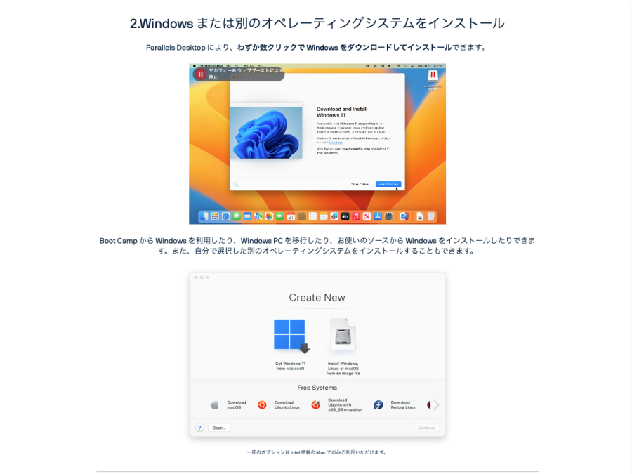 4905-6|2.Windows または別のオペレーティングシステムをインストール